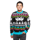 Space Invaders Holiday Sweater - Black