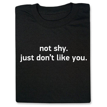 Not Shy T-Shirt - Black