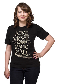 Love is the Most Powerful Magic of All Ladies' Tee - Black
