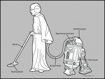 R2 Leia Vacuum Tshirt