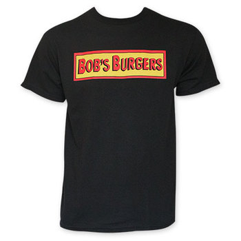 Bob's Burgers Men's Black Logo Tee Shirt