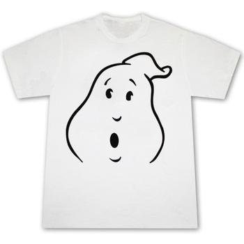 Ghostbusters Jumbo Ghost Face White Graphic