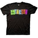 Bazinga Periodic Table Adult Black T-Shirt