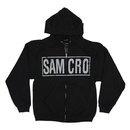 SOA Samcro Boxed Reaper Zip-Up Hoodie Hooded Sweatshirt
