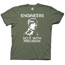 Engineers Do It With Precision Howard Military T-Shirt