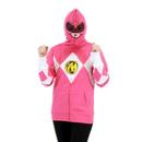 I Am Pink Ranger Full Zip Costume Hoodie Sweatshirt