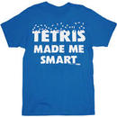 Tetris Made Me Smart Blue Mens T-Shirt