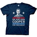 Vote Dr. Sheldon Cooper for President Navy Mens T-shirt