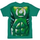 Green Lantern Muscle Costume Print T-shirt