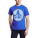 Atari Faded Logo Adult Royal Blue T-shirt