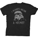 Star Wars Stormtrooper I Always Wear a Helmet T-shirt