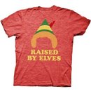 Elf Raised by Elves Heathered T-shirt