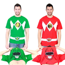 Mighty Morphin Power Rangers Flip Adult T-Shirt