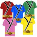 Samurai Ranger Uniform Monster Toddler T-shirt