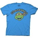 TMNT Cowabunga Michaelangelo Blue Adult T-shirt