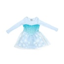 I Am Elsa Long Sleeve Girls Glitter Costume Dress