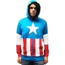 Captain America Adult Hooded Sweatshirt Hoodie Jacket