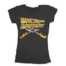 Back to the Future Flames Juniors T-shirt