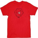 Sheldon Cooper 20 Sided Dice D20 Adult Red T-shirt