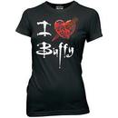 I Heart Love Buffy Juniors T-shirt