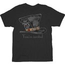 Alice in Wonderland Mad Hatter You're Invited T-shirt