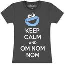 Cookie Monster Keep Calm And Om Nom Nom T-shirt