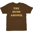 The Big Lebowski The Dude Abides Text Only T-shirt