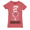 Adorkable Cat in the Hat Juniors T-shirt