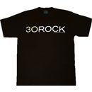30 Rock TV Logo Black T-Shirt