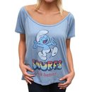 Smurfs Do It Better Off The Shoulder Flirt Mystic T-shirt