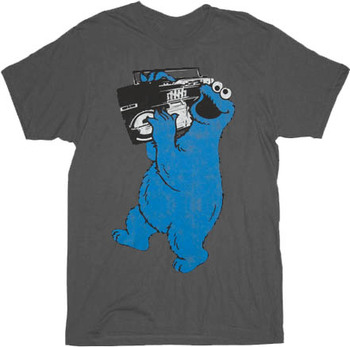 Sesame Street Cookie Monster Boombox T-shirt