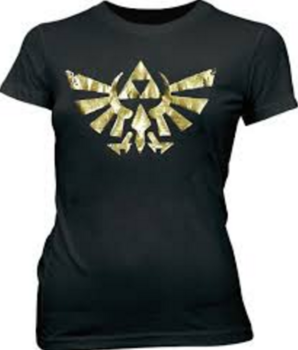 Nintendo Legend of Zelda Gold Foil Triforce Logo T-shirt