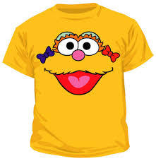 Meesterschap Posters Harmonie Sesame Street Zoe Head Gold T-shirt by TVStoreOnline - Teenormous.com