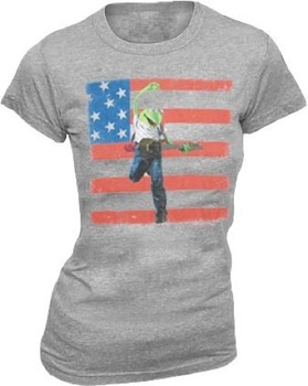 Kermit USA Flag Retro T-shirt