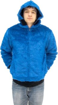 Cookie Monster Faux Fur Full Zip Hoodie Jacket