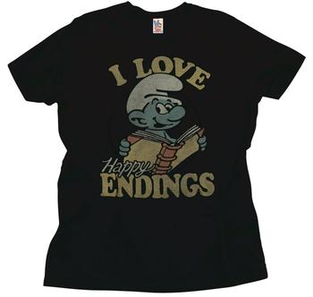 Papa Smurf I Love Happy Endings T-Shirt
